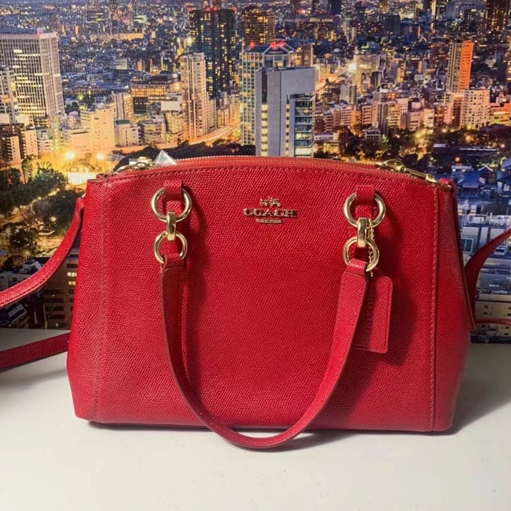 Coach Mini Christie Carryall in Red